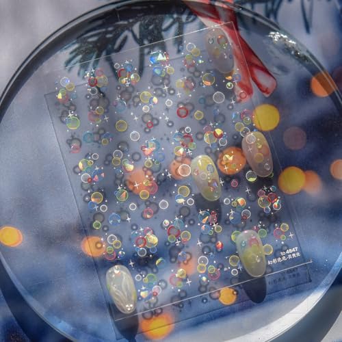 5D Embossed Under The Sea Stickers for Nail Art, Jelly Fish Style - style: to4847
