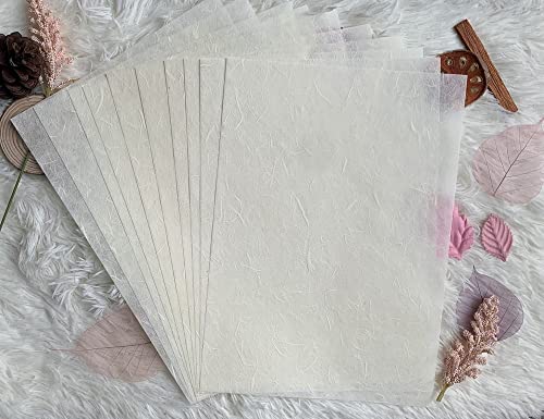 A4 Mulberry Paper 50 Sheets, Natural Fiber Mulberry Paper for Card Making, Watercolor, Calligraphy, Origami, Scrapbooking, Bookbinding & DIY Crafts (Pastel Tone, A4) - color: Pastel Tone, size: A4