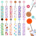 Outus 12 Pcs Cute Bookmarks for Kids with Pom Pom, Girls Page Markers Gift - style: Cute