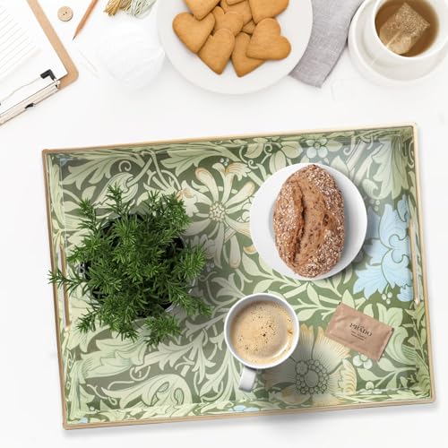 Spsyrine Plastic Serving Tray with Handles for Coffee Table, Compton - color: Multi C