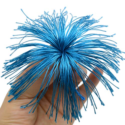 20pcs 6 Inch Silky Tassels with Chinese Knot for DIY Crafts(Lake Blue) - color: Lake Blue