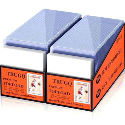 3"x4" Toploaders Card Sleeves,200 Hard Toploaders +200 Penny Sleeves - size: 200 Hard Sleeves+200 Soft Sleeves