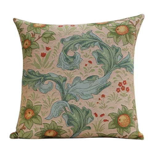William Morris Arabesques Orange Tree Light Tapestry Pillow Cover 19 x 19in - color: Arabesques W/Orange Tree Light, size: 19" x 19" (Pack of 1)