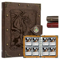 DUROTAN Card Binder 4-Pocket-Can Hold 240 Cards - color: 1-DragonKing-GrayBrown