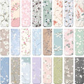 Dianelhall 24 Pcs 24 Pcs Magnetic Bookmarks Floral Page Marker Clips Women