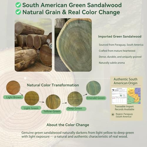 Wooden Handheld Manual Massage Tools, Meridian Massage Brush, Scalp Massage Tool, Head Massager, Neck Massager, Back Massager Hand Held, Arm & Leg Massager, Green Sandalwood Lymphatic Massage Tools - color: Sandalwood Silence