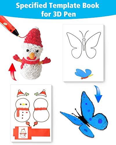 3D Pen Printing Drawing Book, 40 Pattern Templates Stencils - color: Good Time