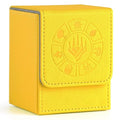 Arkeiliy MTG Deck Box 110+ Storage Sleeved Cards for Magic Commander - color: Yellow