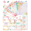 160 Pcs Stationery Paper Envelopes Set - color: Wildflower