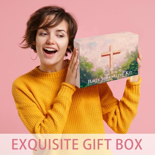 XKDOUS 58 Bible Study Supplies Journaling Kit, Bible Highlighters, Khaki - color: Khaki