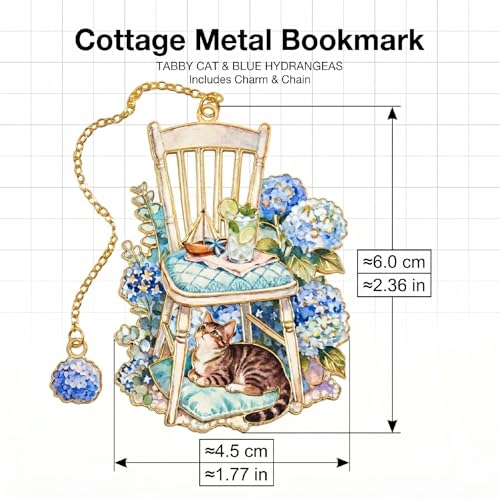 4 PCS Cat Bookmarks for Pet Lovers, Metal Bookmark, Cozy Book Lover Gifts for Women,Book Accessories - style: Cats Bookmarks