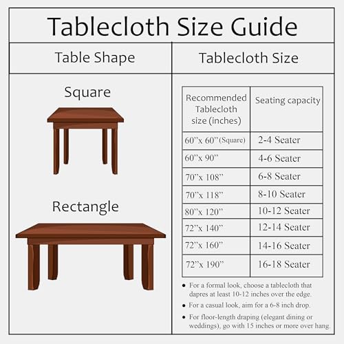 CPC Agate Green Block Print 100% Cotton Rectangle Tablecloth 80x120 Inch - color: Agate Green, size: 120" x 80" (Rectangular)