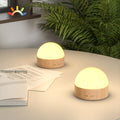 Kintion Portable Night Light, Rechargeable Dimmable 8 Color Lighting (2pcs) - color: Brown 2pcs