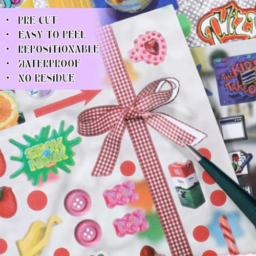 2 in 1 Sticker Book, Cyberpunk Retro Futuristic - color: Retro-futuristic 2in1