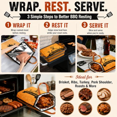 Bolycen 21 in BBQ Blanket for Resting Meat, Insulated Meat Resting Bag - size: 21in