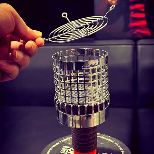 Crown Style Hookah Heat Manager - Reusable Stainless Steel Coal Holder, Fits Most Bowls & Replaces Foil (Charcoal Holder) - size: Charcoal Holder