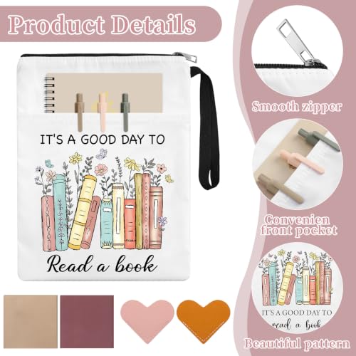 9 Pcs Book Lovers Gift for Women Bookworm Work School Office Gifts,Brown - color: Brown