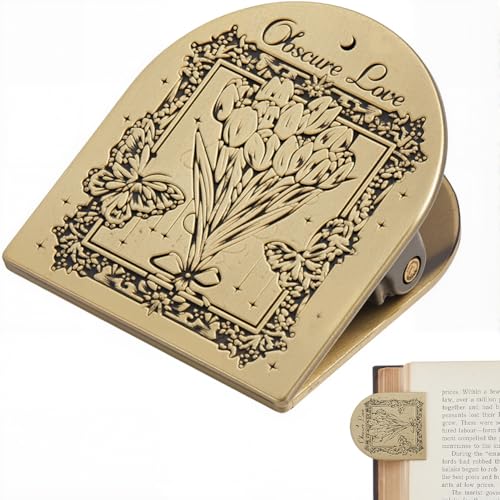 CRASPIRE Flowers Butterfly Journal Metal Clips Vintage Travelers Notebook Book Bill Binder Holder Alloy Antique Bronze Decorative Travelers for TN Travelers Art Reading Decoration Accessories - style: Flowers Butterfly