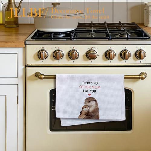 Funny Mom Gifts Kitchen Towels Decorative, Mom Gifts for Mother, Otter Lover Gift for Mother Hand Tea Towels for Bathroom Kitchen Decor, 16x24 Inch - color: Otter Mom