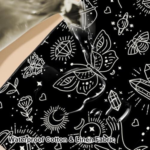Butterfly Mystic Moon Makeup Bag, Makeup Organizer Cosmetic Bags for Women - color: BohoButterfly