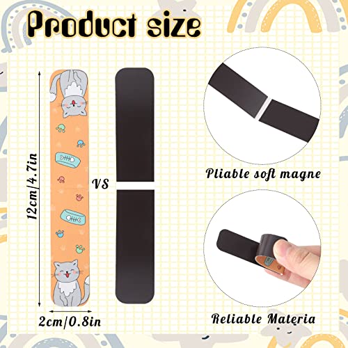 48 Pcs Cat Magnetic Bookmarks, Cute Page Clips for Books, 24 Designs - style: Cat