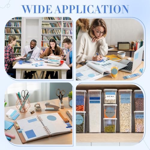 Glenmal Transparent Sticky Note Set, 910 Sheets,Blue - color: Blue