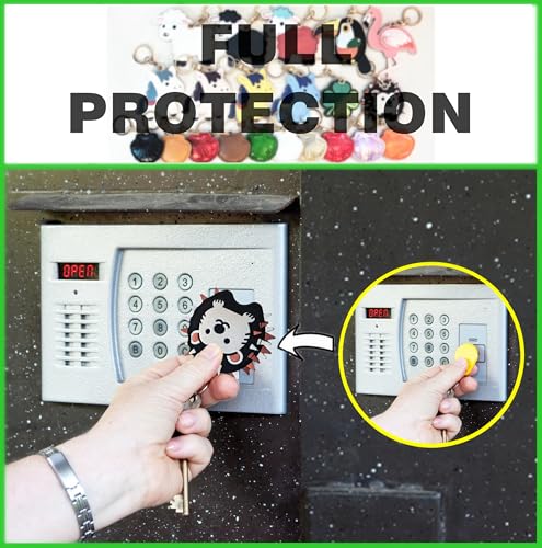 Leather Keychain Holder Protective Case Compatible with Apple AirTag - color: Hedgehog
