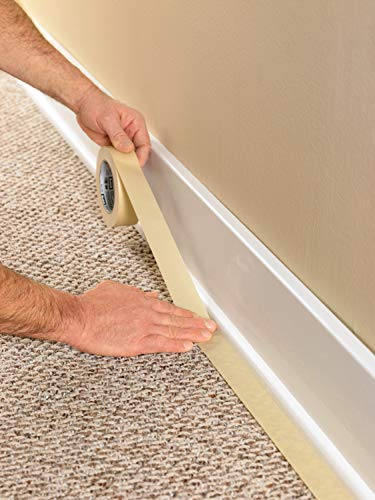 Scotch Masking Tape, 3 Rolls, 0.70 in x 54.6 yd, Great for Everyday Use, Strong Adhesive, Tan Masking Tape (3436-3) - size: 0.75" Width