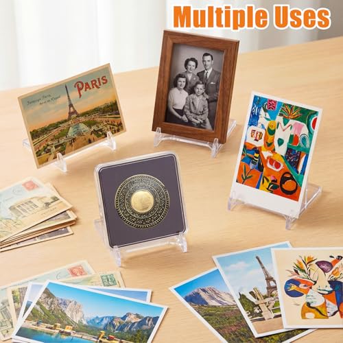 Novabright 30 Pack 2-piece Card Display Stands Mini Swap Card Holder