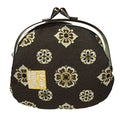 Nishijin brocade round clasp purse/coin purse with lining, size L. (Shosohanabishimon) - color: Shosohanabishimon