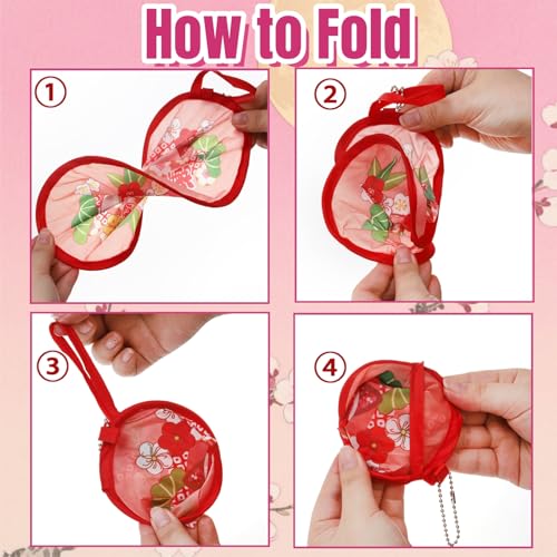 10 Pieces Japanese Foldable Fan (Pack of 2) - size: 8 inches (open), 3 inches (folded) (Pack of 2)