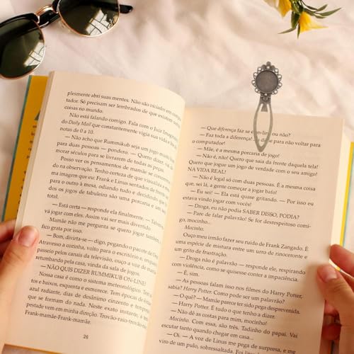 DOITOOL Vintage Bookmark Blanks 10 Pcs Metal Ornament Blanks for Reading Decorative Page Holders for Students Teachers Writers 3.26 X 1.06 in