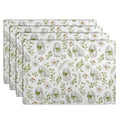 Easter Bunny Rabbits Placemats Set of 4 Easter Spring Green Leaves Flroal Dining Table Placemats 12x18 Inch Heat Resistant Washable Table Mats for Kitchen Dining Holiday Indoor - color: Easter Bunnies
