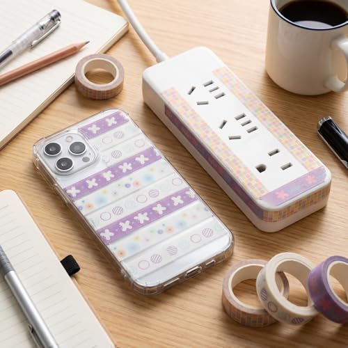 60 Rolls Washi Tape Set Aesthetic Decorative Masking Tape - color: Pink