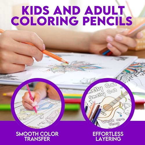 Clever Colors Colored Pencils, 12 Foil-Stamped Gift Set - style: Friends