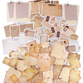 Vintage Scrapbook Paper Stickers, 90 Pcs Antique Style 2 Designs
