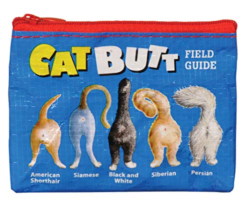Blue Q Coin Purse - Cute Coin Pouch for Men & Women, Small Pouch Organizer - color: Cat Butt