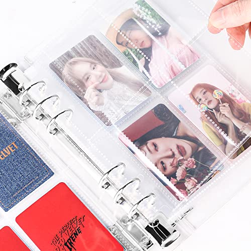 4 Pocket Pages 3.5"x2.4", 30 Pack Sheet Protectors for A5 Binder - size: 4-Pocket Page