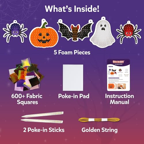 Skillmatics Poke-in Art – Halloween Decor, DIY Wood Craft Kit for Kids - style: Halloween Decor