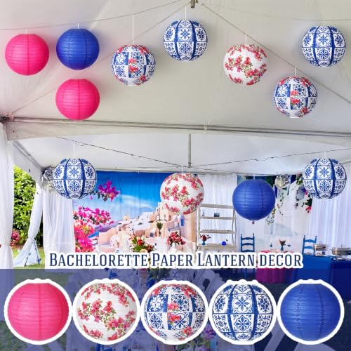 12 Pcs Mediterranean Party Decor 10" Paper Lantern for Dancing Queen