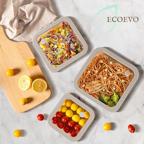 Glass Food Containers with Glass Lid, Microwave Safe Food Storage Container Set, 3 Pack, Square Shape, Food Containers with Lids, Meal Prep containers with Leak Proof Lid. - color: Grey-3S