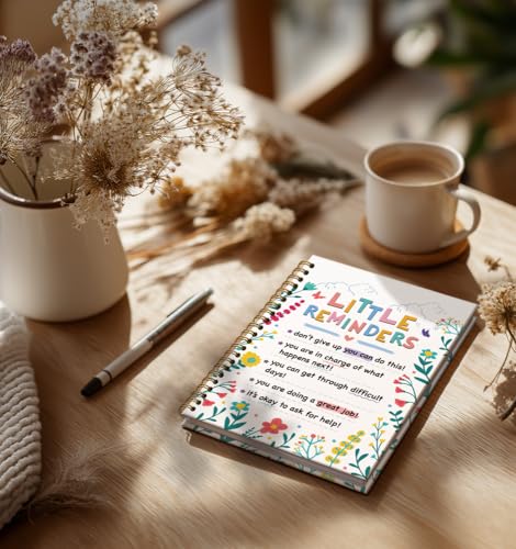 Journal Gifts For Women- Heart Inspirational Motivational Mental Notebook Quotes For Men Friends Gifts On Birthday Christmas Mother's Day, Little Reminder Gold Spiral Bound Hardcover,5.8"x8.3" - color: Little reminder