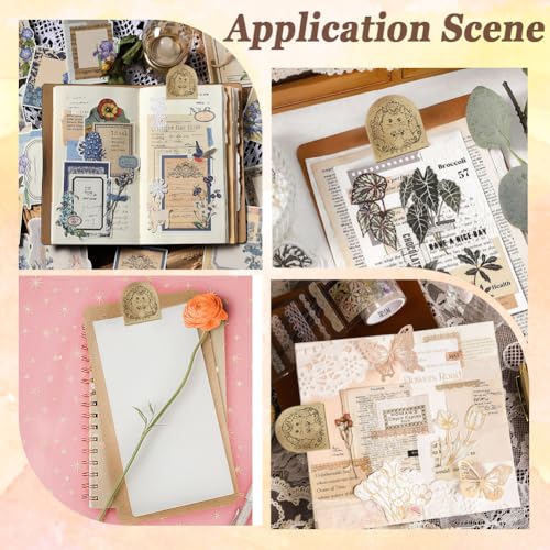 CRASPIRE Cat Kitty Journal Metal Clip Cute Vintage Travelers Notebook Book Bill Binder Clips Holder Alloy Antique Bronze Decorative Travelers for TN Travelers Art Reading Decoration Accessories - style: Cats