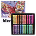 rubens 24 Macaron Colors Soft Oil Pastels,Creamy & Easy Blending - color: 24 Macaron Colors