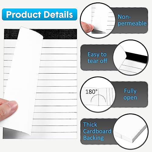 PerKoop 100 Pack Small Note Pads 4 x 6 Inch Lined Notepad Mini Memo Legal Pads with 30 Sheets Refills for Taking Notes Office School Supplies - size: 4 x 6 Inch