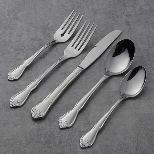 Oneida True Rose Dinner Forks,silver set of 4 - style: Dinner Forks, Set of 4
