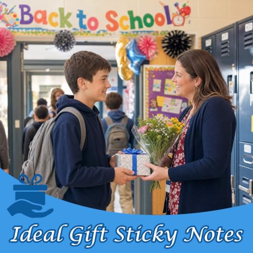 9 Pcs Back to School Gift for Teacher Sticky Notes - style: Back To School