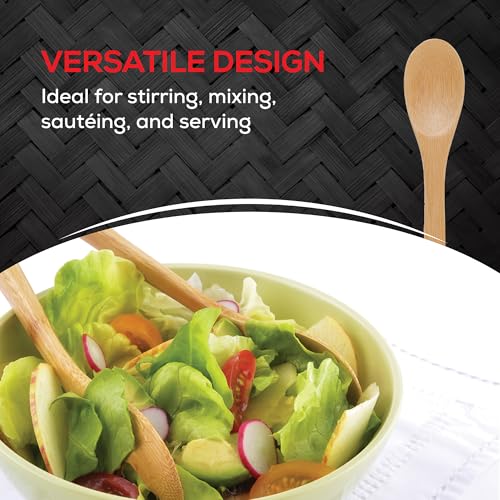 Helen’s Asian Kitchen Bamboo Kitchen Spoon Cooking Utensil, 10-Inch - style: 10-Inch, Solid Spoon