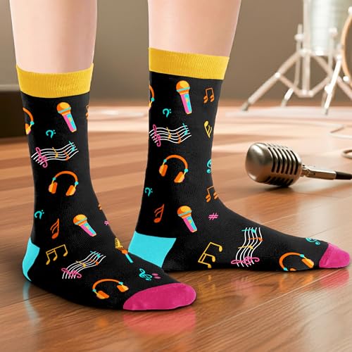 Kpop Merch - Unique Kpop Gifts for Girl, Teen - Cute Korean Socks - Christmas Gifts, Stocking Stuffers for Women - color: Music13
