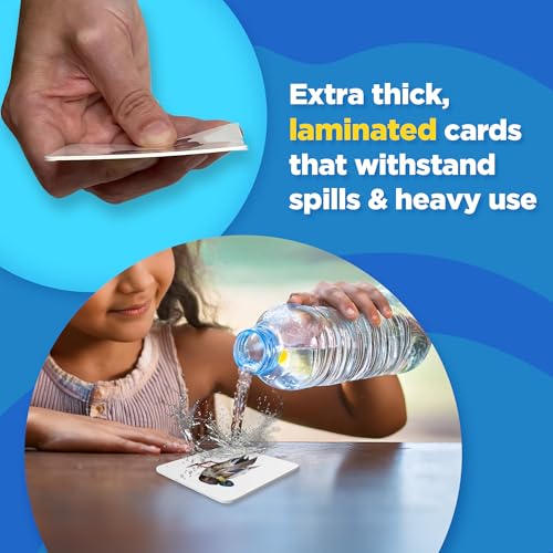 ThinkPsych First Nouns Flash Cards - 150 Picture Cards for Speech Therapy - style: First Nouns - Animals, Food & More (3 Examples)